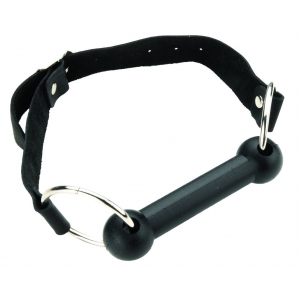Silicone Bit Gag with Leather Strap