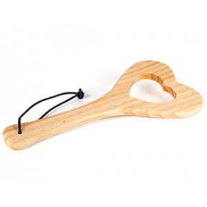 Heart-Shaped Wood Paddle