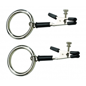 Alligator Tip Nipple Clamps with Bully Rings