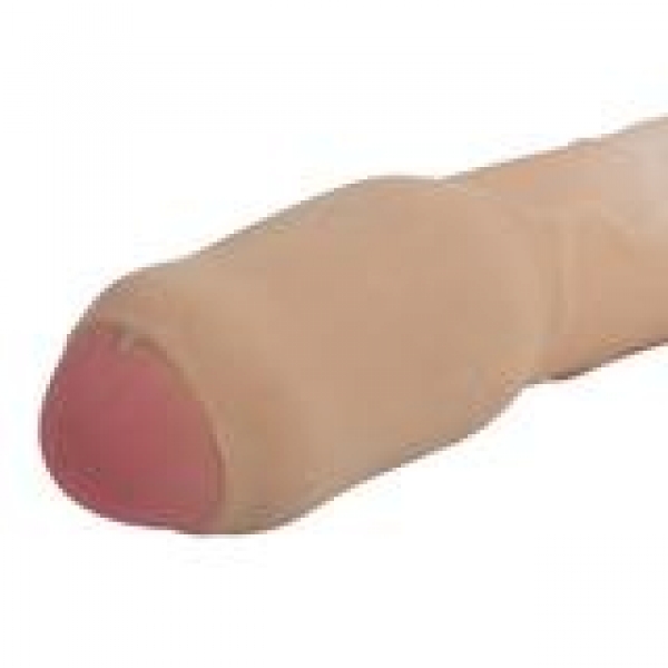 CyberSkin® 3" Xtra Thick Uncut Transformer Penis Extension - Light - Image 2