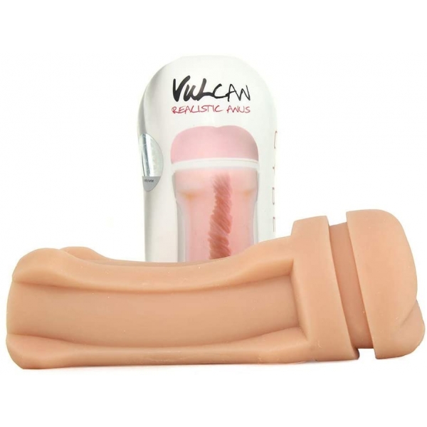 CyberSkin® Vulcan Realistic Anus Stroker - Cream - Image 3
