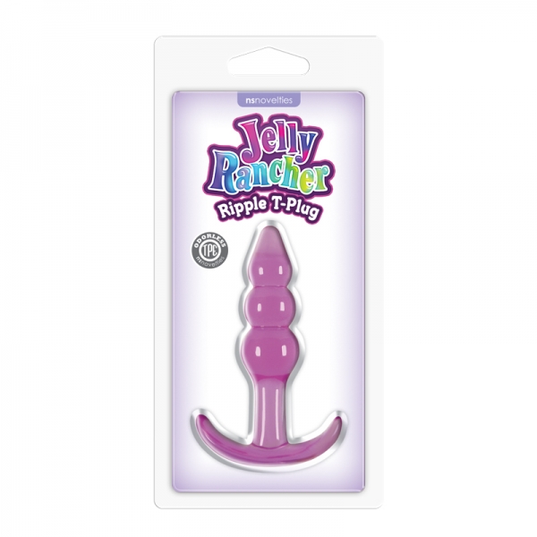 Jelly Rancher T-Plug - Ripple Butt Plug - Purple - Image 2